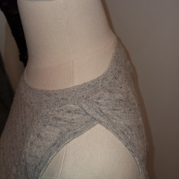 Bailey 44 Grey heather Olympus Cold Shoulder Arm Sweater sz S /B17 - Picture 6 of 9
